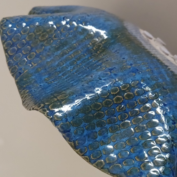 Handmade Glazed Pottery Bowl - Picture 3 of 7